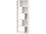 Libreria A 5 Livelli Con 10 Scomparti Divisorio Autoportante Ripiano In Legno Ripiano Aperto