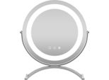 Specchio Cosmetico Con Diametro Di 30 Cm E Illuminazione Specchio Led Dimmerabile A 3 Colori Bianco