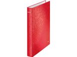 Leitz 42410026 Leitz Wow Raccoglitore Ad Anelli A 2 Anelli Rosso 4,0 Cm Din A4