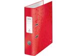 Leitz 10050026 Leitz Cartella In Cartone Rosso 8,0 Cm Din A4