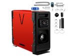 Jayseuw Diesel Parcheggio Riscaldatore 8KW 12V Aria Riscaldatore Diesel Per Auto Rv Camion Camper Bus Interruttore Lcd Bluetooth App Controllo Rosso