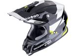 Casco Motocross Scorpion VX-16 Evo Air Rod, Nero/Giallo/Bianco, S (55/56)