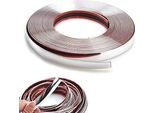 Auto Styling Chrome Strisce Decorative Anteriore Posteriore Fendinebbia Trim Cover Molding Telaio Decorazione Protector Silver_12Mm*5M/Roll