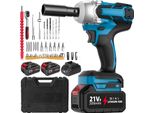 Avvitatore A Impulsi, Coppia 380 Nm, Motore Brushless, 2 Batterie, Eu