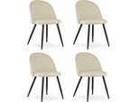 Sedia Valora Bello X4 | Set Completo Di Sedie Per Sala Da Pranzo O Zona Lavoro