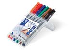 Staedtler® 312 WP6 Penna Universale Lumocolor® - Non Permanente, B, 6 Colori