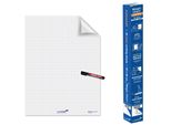 Legamaster Pellicola Per Lavagna A Fogli Mobili Magic-Chart A Scacchi - 60,0 X 80,0 Cm - Bianco - 1 Rotolo = 25 Fogli (7-159000)