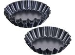 Set Di 6 Tortiere Per Muffin Dolci E Salati Con Bordo Ondulato