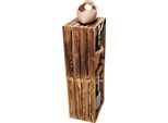 Holzkisten Geflammt 50 X 40 X 30Cm Im Praktsichen 4Er Set
