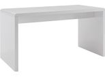 Schreibtisch Salesfever "Malmö Arbeitsplatz Deluxe: Der Schreibtisch", Weiß (Weiß, Weiß, Weiß), B:160Cm H:75Cm T:70Cm, Tische, Schreibtisch, Weiß Hochglanz Lackiert