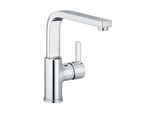 Kludi Zenta Mitigeur Monocommandé Pour Lavabo, Hauteur D'éCoulement 220Mm, Pivotant, Sans Garniture D'éCoulement, Chrome, 420260575, 420260575