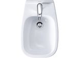 Duravit D-Code Bidet Mural, Avec Trou Pour Robinetterie, Avec Trop-Plein, 355X545X350Mm, Blanc Brillant, 2257150000, 2257150000