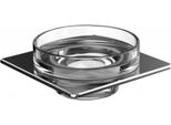 Porte-Savon Emco Art, Coupe En Verre Cristal Clair, Chromé, 163000101, 163000101