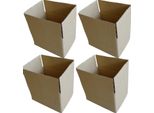 6 Scatole Da Imballaggio 20 X 15 X 11 Cm