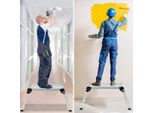 Piattaforma In Alluminio Banco Da Lavoro Pieghevole Scala A Pioli Piattaforma Di Lavoro 150 Kg
