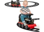 Treno Elettrico Per Bambini Da 6 V Con Luci Musicali, 16 Pezzi Di Binari Per Bambini Dai 3 Anni Nero