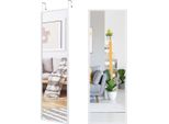 Specchio A Figura Intera Specchio Da Parete Specchio Per Anta Specchio A Figura Intera Specchio Da Appendere 36,5 X 1,5 X 107 Cm Bianco