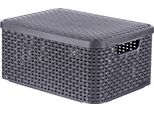 Curver Basket M Con Coperchio 18L /Grigio Scuro