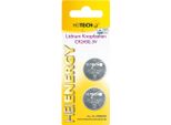 Pile A Bottone Al Litio Heitech, Confezione Da 2, CR2450, 3 V