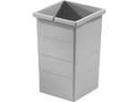 Cestino Interno Hailo 1076099 Grigio Chiaro 15 Litri 226 X 233 X 350 Mm 2 Maniglie