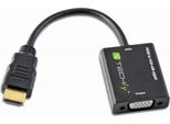 Techly IDATA-HDMI-VGA2 Cavo Video Adattatore Vga (D-Sub) Nero