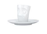 Fiftyeight Products T021301 Fiftyeight Espresso Mug Mit Henkel 80Ml - Verdutzt Weiß