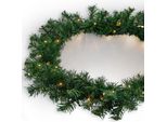 Ghirlanda Natalizia Con Abete Artificiale - 810 Cm / 100 Led - Fiaccole Decorative Con Timer Illuminate In Bianco Caldo Con Spina Di Rete