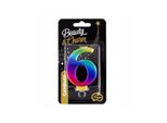 Candela Di Compleanno Godan Numero 6, 8 Cm, Colori Arcobaleno