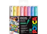 Posca Pennarello Unico PC-1M 0,7 Mm Set Di 8 Colori Pastello