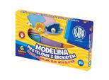 Argilla Da Modellare Glitterata Pastello 6 Colori Astra