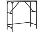 Tavolo Consolle Grigio Sonoma 75X32X75 Cm Materiale A Base Di Legno