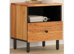 Vidaxl Comodino 40X33X46 Cm In Legno Massiccio Di Acacia