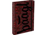 Baagl Cartelle Per Quaderni Scolastici A4 Jumbo Rosso Poligono