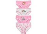 Paw Patrol Panty Per Bambine - Slip Per Bambini Rosa/Grigio (Confezione Da 4) 122/128