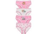 Paw Patrol Panty Per Bambine - Pantaloni Slip Per Bambini Rosa/Grigio (Confezione Da 4) 110/116