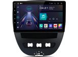 Autoradio Android 15 Da 10 Pollici Carplay Per Toyota Aygo Peugeot 107 Citroen C1 Gps Navi Wifi Bt Dab+ Swc 4GB+64GB Octa Core