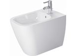 Duravit Bidet Sur Pied Happy D.2 Back To Wall 57Cm Avec Trop-Plein, Avec Plage De Robinetterie, 1 Trou De Robinetterie, 22671000001, 22671000001