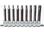 Ks Tools Set Di Bussole 3/8" Chromeplus Tx Foro Lungo 9 Pz.Tb20-Tb60 918"
