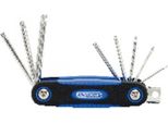 Ks Tools Chrome+ Tx Set Di Chiavi Angolari, Supporto Pieghevole, 8 Pezzi, 158.3510