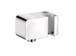 Kludi A-QA Coude De Raccordement Mural Avec Support De Douche, Chrome, 6556005-00, 6556005-00