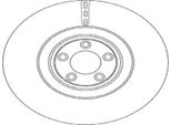 2X Disco Freno Trw DF6651S Per Jaguar Xf (_J05_ CC9) Xf Sportbrake (X250)