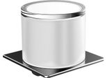 Distributeur De Savon Liquide Emco Art, Gobelet En Verre Cristal, Capacité Env. 155 Ml, Chromé, 162100102, 162100102