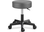 Tresko Sgabello Rotante Regolabile In Altezza Grigio 150 Kg | Sgabello Girevole Sgabello 10 Cm Di Spessore Imbottitura 47-60 Cm | Sgabello Da Lavoro Sgabello Da Ufficio Girevole A 360° Con Rotelle