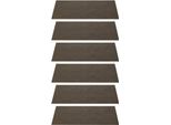 Tovaglietta Leonardo, Set Di 6, Tovaglietta, Tovaglietta, Pvc Intrecciato, Lavabile, 35X48 Cm, Marrone Screziato, 17157