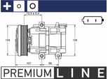 Inserto Filtro Aria Condizionata Compressore Mahle Per Ford Transit Panel Van