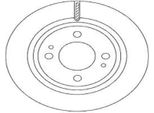2X Disco Freno Trw DF6908 Per Mitsubishi Mirage / Space Star Hatchback (A0_A)