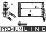 Scambiatore Di Calore Per Riscaldamento Interno Mahle Per Furgone Nissan Kubistar