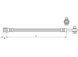 Tubo Freno Posteriore 261Mm Metzger Per Vw Golf Vii
