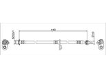 Tubo Freno Posteriore Sinistro 440Mm Metzger Per Toyota Yaris Verso