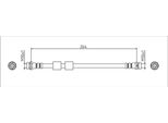 Tubo Freno Posteriore 264Mm Metzger Per Ford Transit Courier